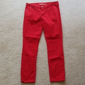 Old Navy  bright red sz.8 reg. Skinny jeans